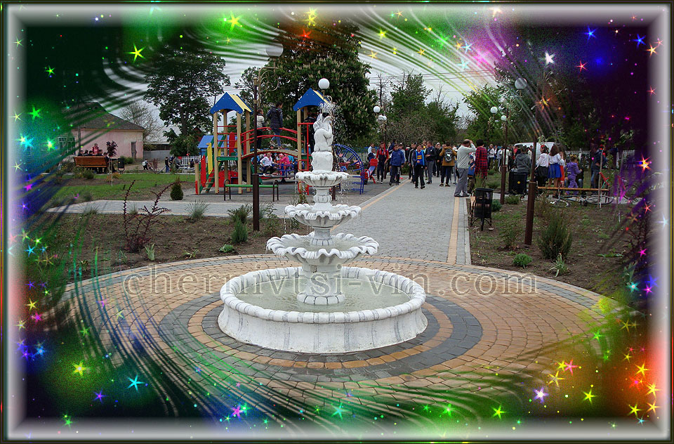 фонтан, зона відпочинку, в селі Бабчинці у Чернівецькому районі